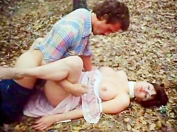 desiree cousteau joey silvera in classic porn scene with threesome in the forest