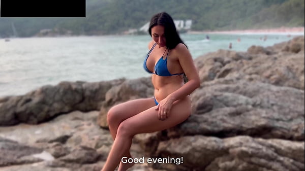 beach beauty ends her vacation with a strangers cum leaking out of her used pussy