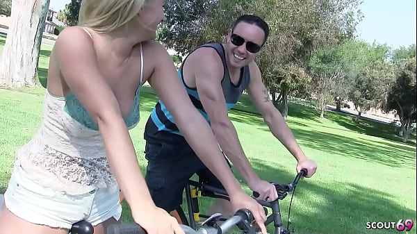 blonde girl with big natural saggy tits and ass pickup for hard fuck and get intense squirt orgasm