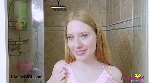 golden haired goddess took a shower