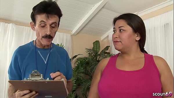 asian mature wife tricked to cheating fuck by old ugly coach dirty harry with whitezilla monster cock